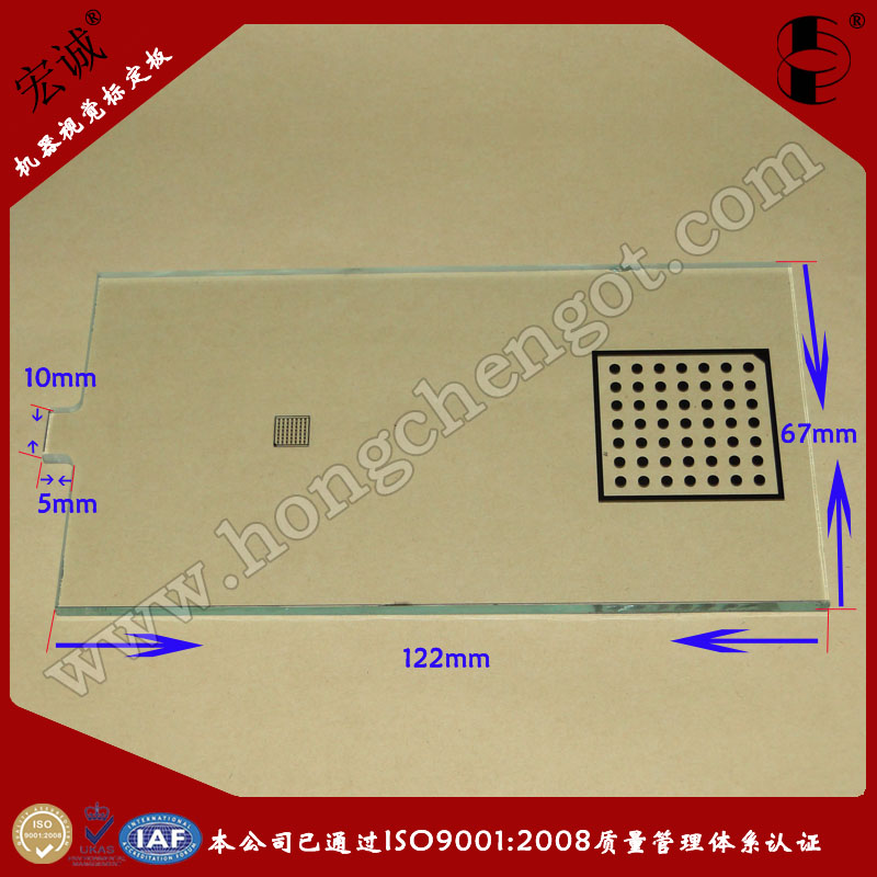 CҕXAc(bio)Glass calibration plate